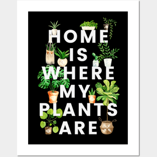 Home Is Where My Plants Are Posters and Art